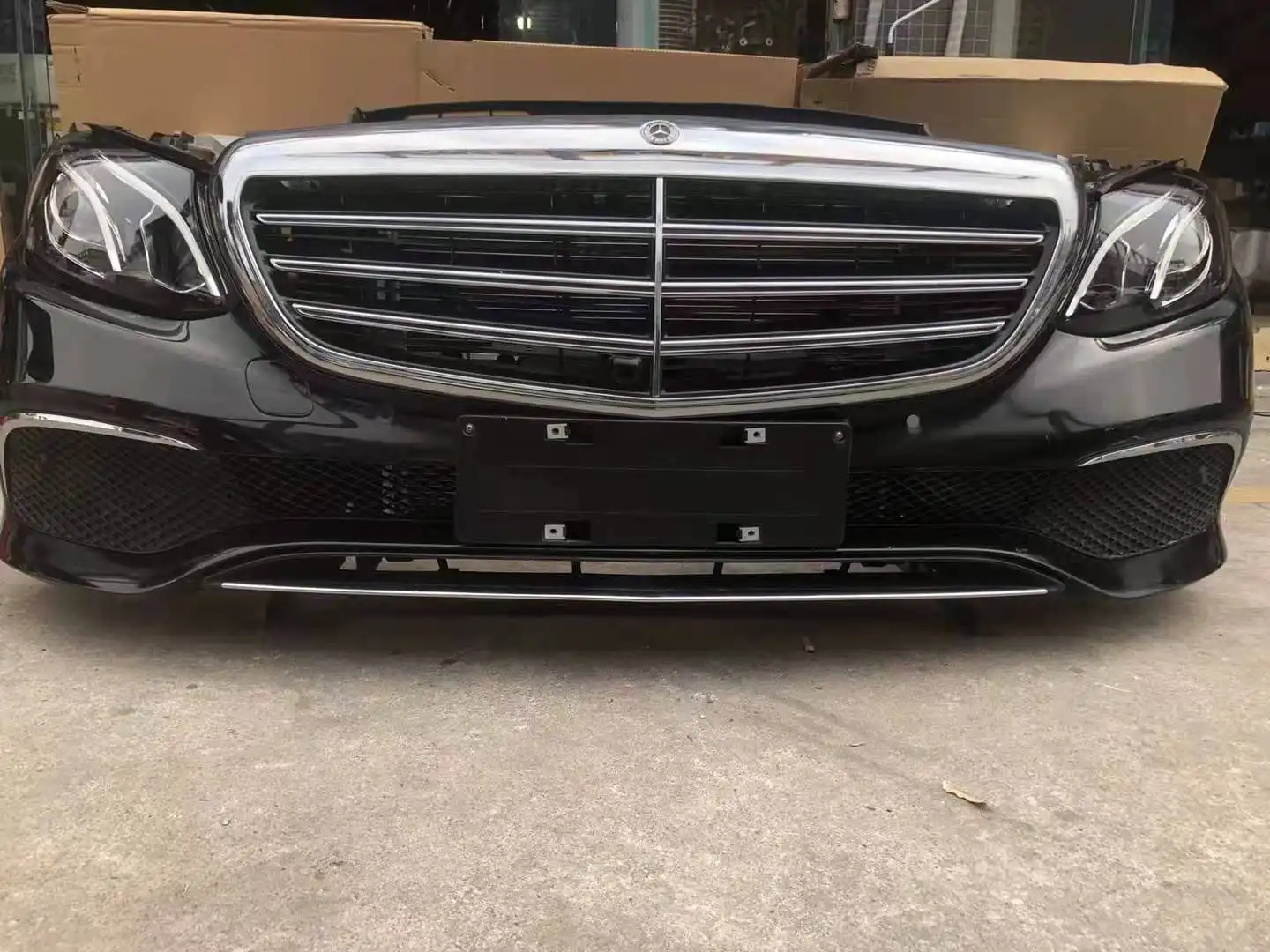 Mercedes Benz W213 nose cut